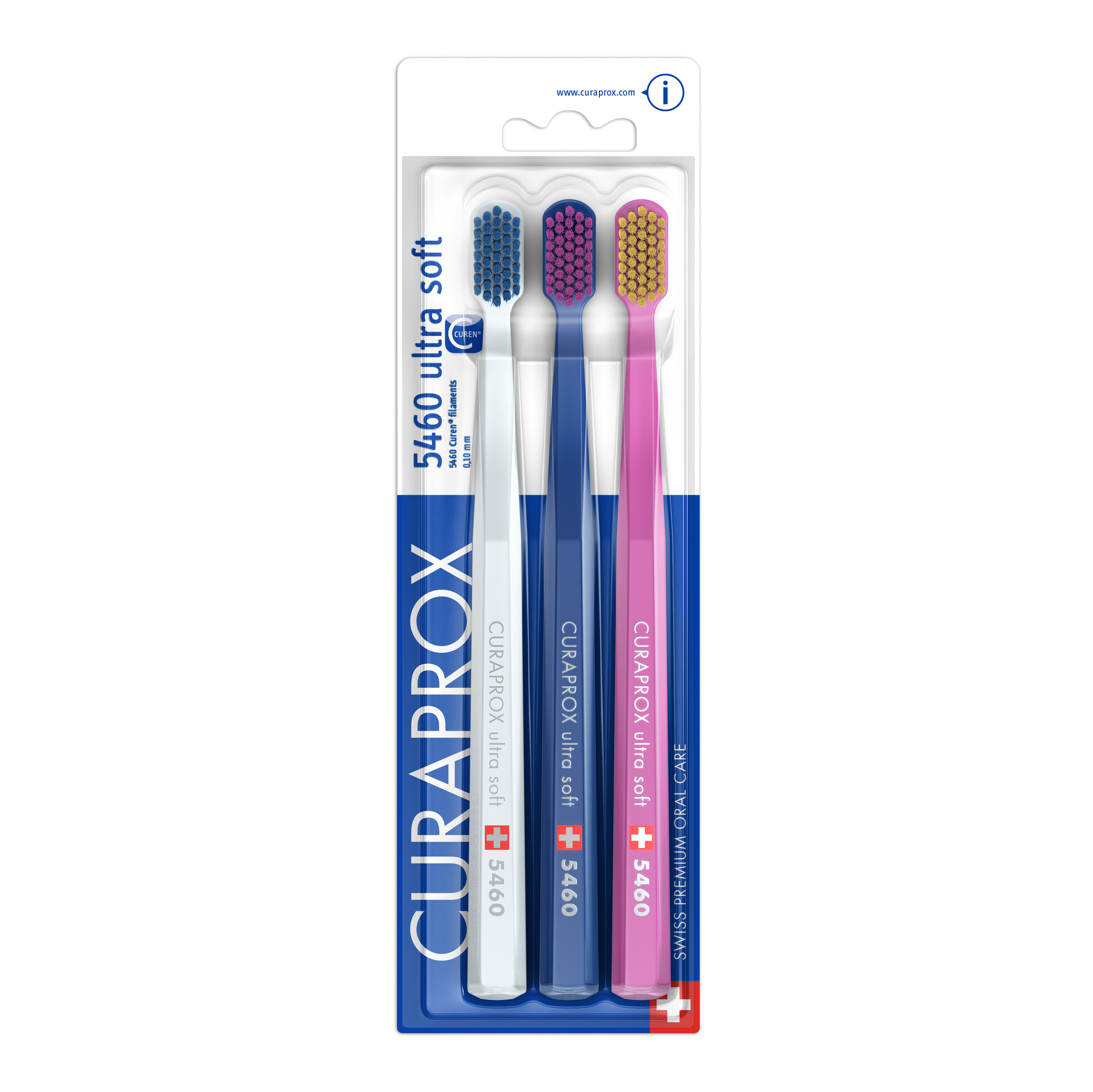 CS 5460 Ultra Soft Trio Toothbrush | Curaprox