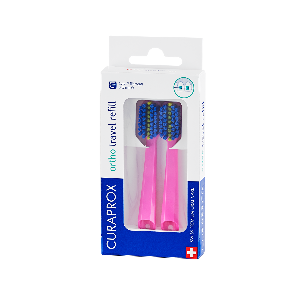 73360750_Packshot_Travel set_Ortho_CS 5460_Brush head refill Duo_Pink_Side