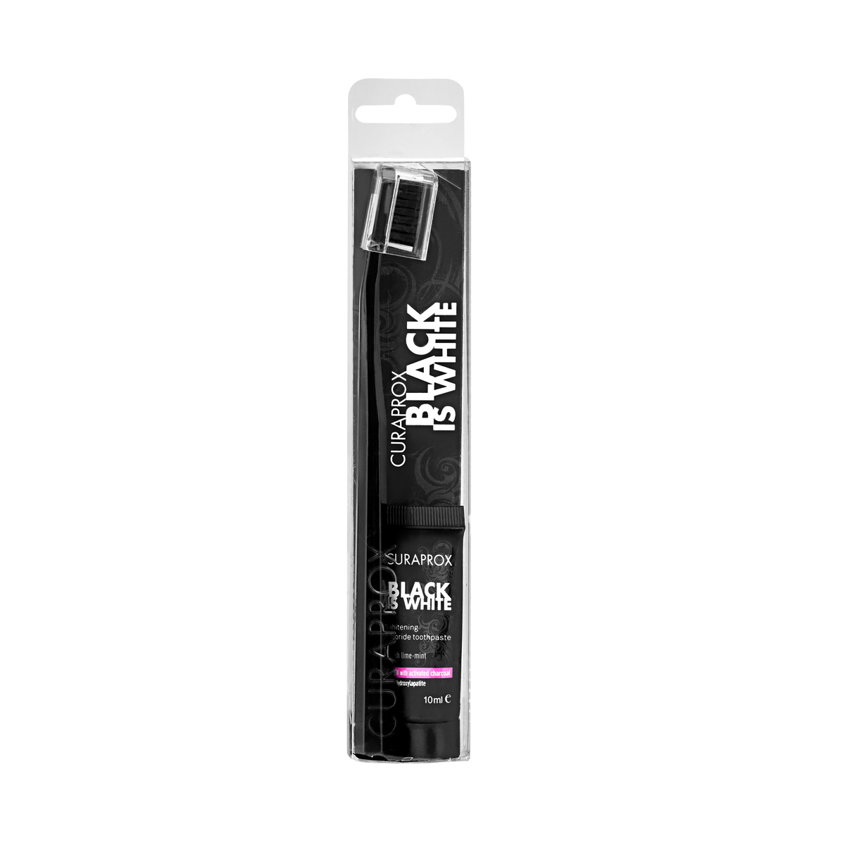 73327563_Packshot_Black is white_Set_Toothpaste_10ml_Toothbrush_Front